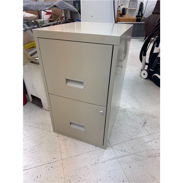Two drawer filing cabinet with keys