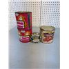 Image 1 : 4 tin storage containers