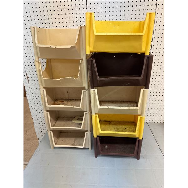 9 organizing bins