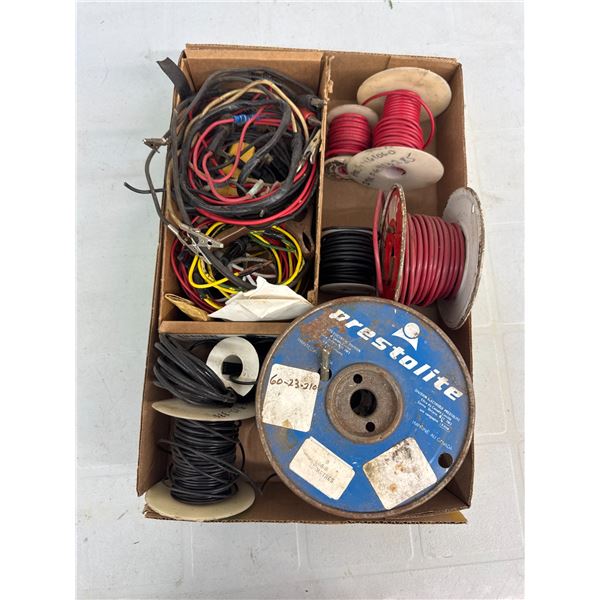 Assorted wire and supplies