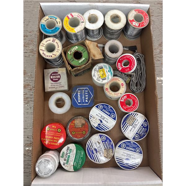 Large assortment of solder and flux