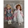 Image 1 : Two porcelain face dolls