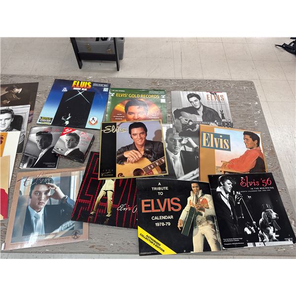 Elvis calendars and magazines