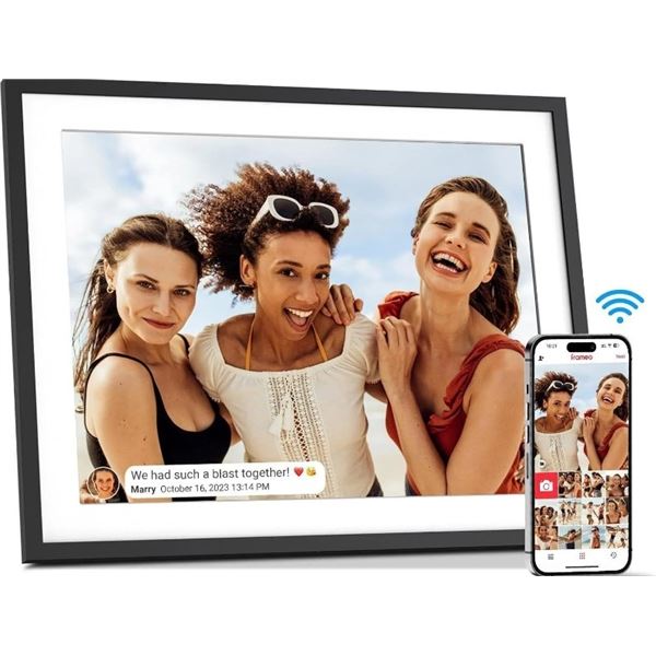 SEALED $193 XL 16" WiFi Picture Frame 32GB