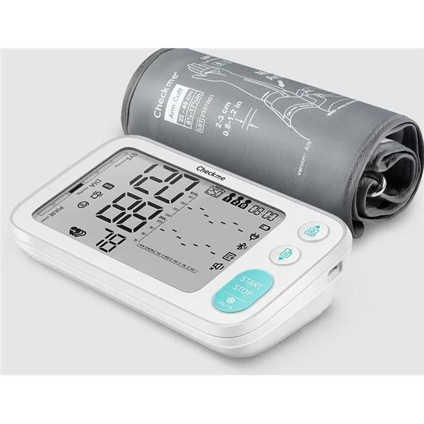 NEW $60 BT Blood Pressure Monitor w/Cuff & Voice C1