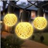 Image 1 : NEW $60 100FT LED Crystal Globe String Lights