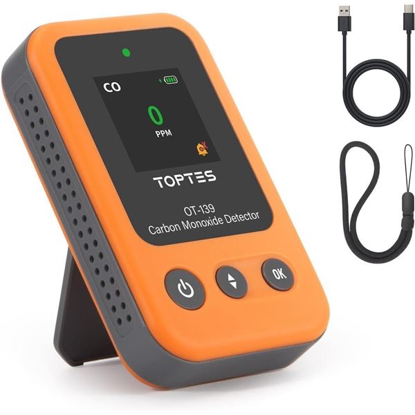 NEW $43 Carbon Monoxide Detector Rechargeable