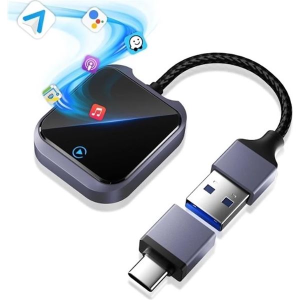 SEALED $69 2in1 Wireless Carplay & Android Adapter