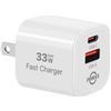 Image 1 : NEW Dual Port USB C/USB Fast Charger Block,33W