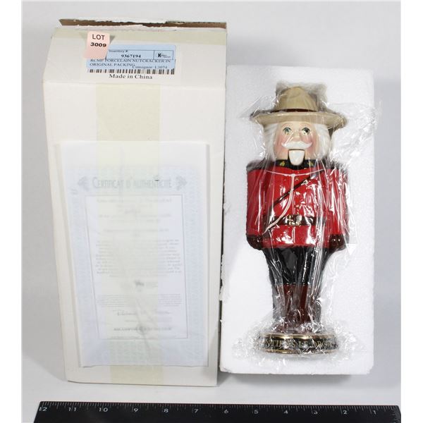 RCMP PORCELAIN NUTCRACKER IN ORIGINAL PACKING