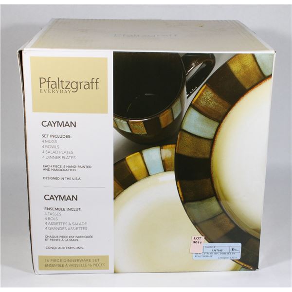 NEW CAYMAN 16PC DISH SET BY PFALTZGRAFF