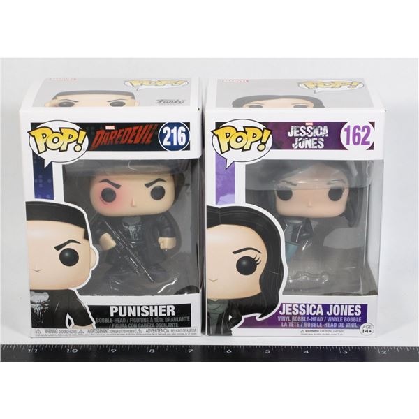 FUNKO POP DAREDEVIL 216 PUNISHER AND JESSICA