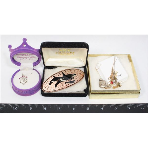 LOT OF 3 BOXES OF MISC. JEWELRY