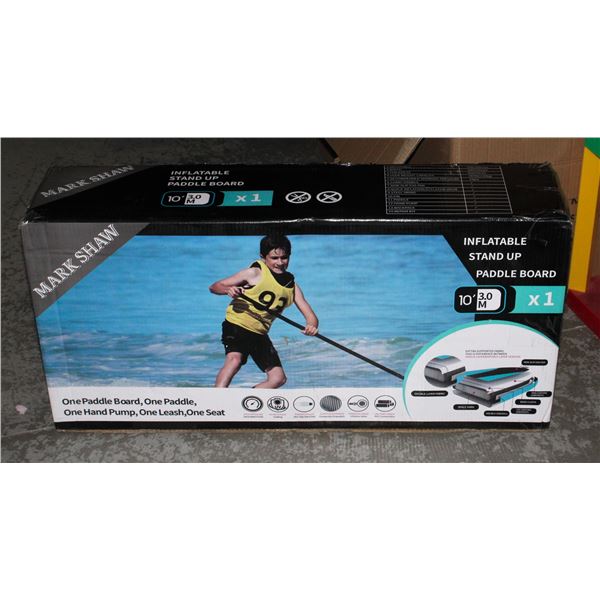 NEW INFLATABLE STAND UP PADDLE BOARD (BLACK)