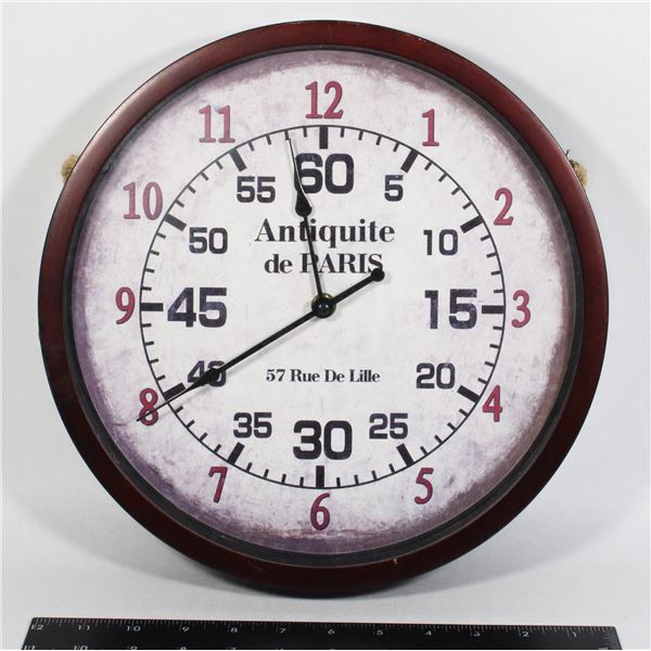 ANTIQUITE DE PARIS WALL CLOCK