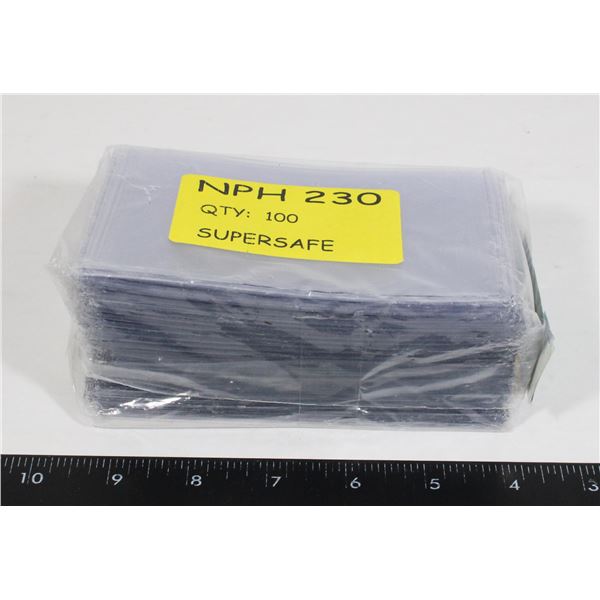 SUPERSAFE CURRENCY HOLDERS 100 CT.