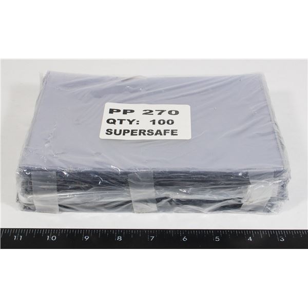 SUPERSAFE CURRENCY HOLDERS 100CT.