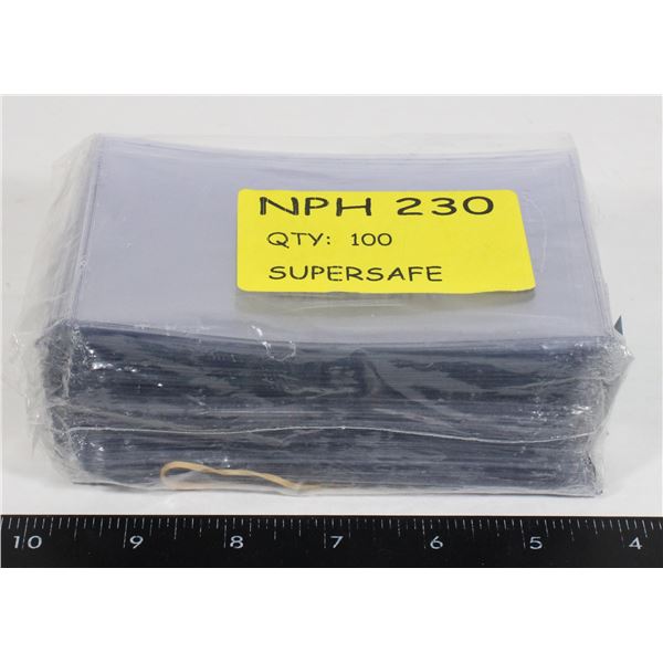 SUPERSAFE CURRENCY HOLDERS 100 CT.