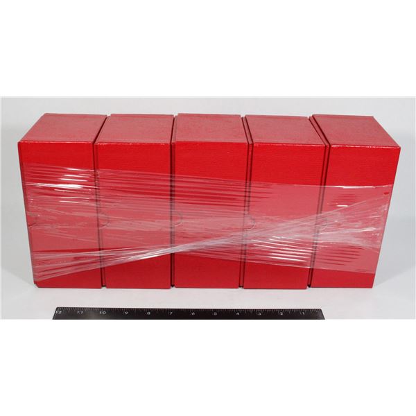 LOT OF CURRENCY STORAGE BOXES 7 1/2X 3 1/2X 4 1/4