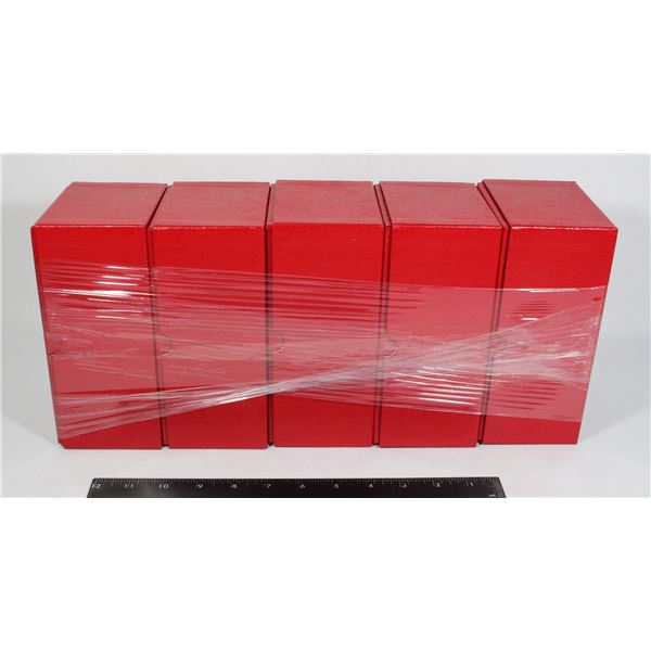 LOT OF CURRENCY STORAGE BOXES 7 1/2X 3 1/2X 4 1/4