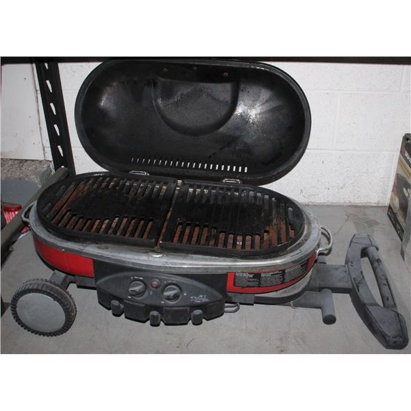 COLEMAN CAMPING BBQ ON COLLAPSIBLE STAND