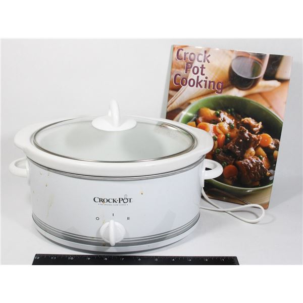 CROCK POT SOLD WITH CROCK POT COOK BOOK