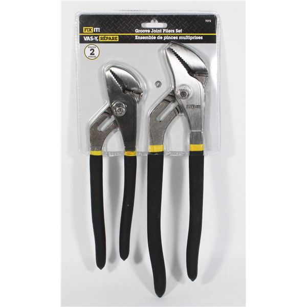 NEW GROOVE JOINT PLIERS SET 2 PC