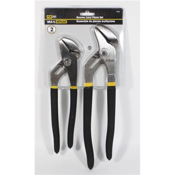 NEW GROOVE JOINT PLIERS SET 2 PC