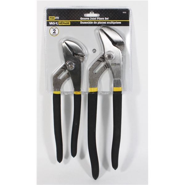 NEW GROOVE JOINT PLIERS SET 2 PC