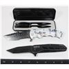 Image 1 : 2 POCKET KNIVES AND PENS IN CASE