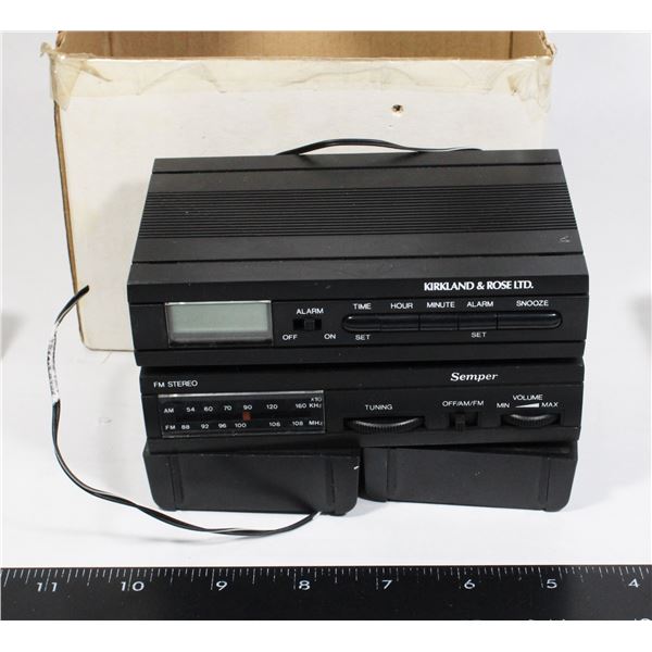 RETRO STYLE ALARM CLOCK . LOOKS TO NEED WIRES