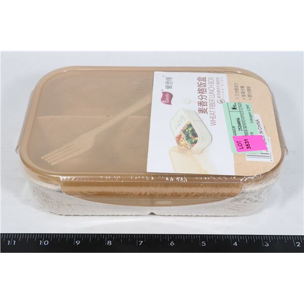 WHEAT FIBER BENTO STYLE LUNCH CONTAINER