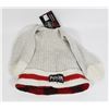Image 1 : REVERSIBLE POOK TOQUE. ADULT 1 SIZE FITS MOST