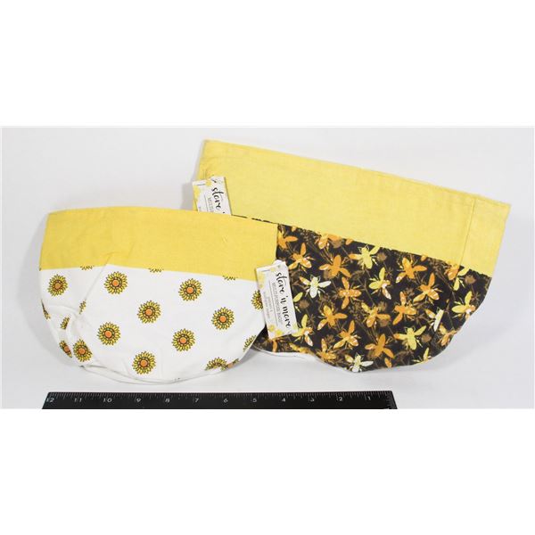 MULTI PURPOSE BAGS 1 LARGE 1 SMALL BEES AND FLOWER