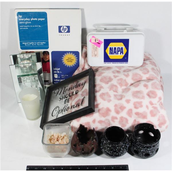 LOT OF HOME DECOR AND OTHER ITEMS