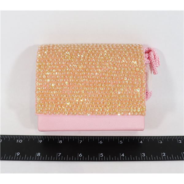 DISPLAY MODEL TOUCH UPS LIGHT PINK BEADED EVENING