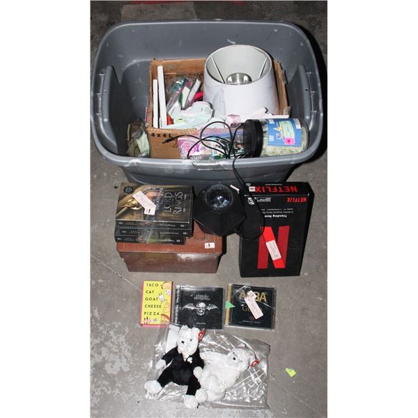 TOTE OF MISC. ITEMS