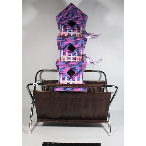 HANDCRAFTED BIRDHOUSE DECORATION WITH MAGAZINE