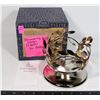 Image 1 : PARTYLITE SHIMMERING LEAVES PEDESTAL JAR HOLDER