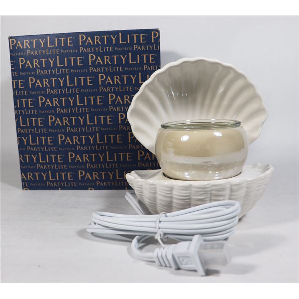 PARTYLITE SCENTGLOW PEARL OYSTER WARMER