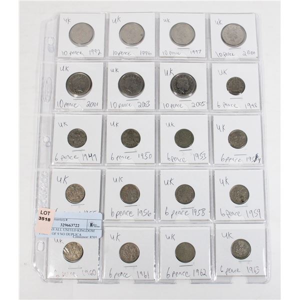 20 COINS ALL UNITED KINGDOM PAGE 3 OF 9 NO DUPLICA
