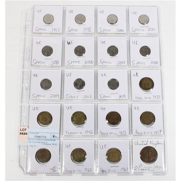 20 COINS ALL UNITED KINGDOM PAGE 5 OF 9 NO DUPLICA