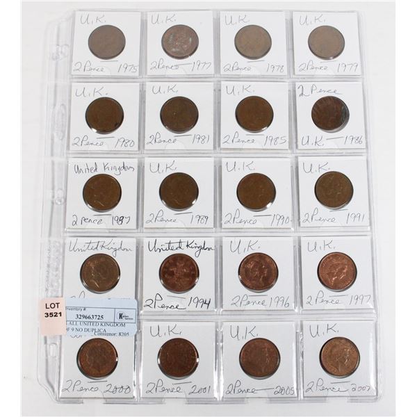 20 COINS ALL UNITED KINGDOM PAGE 6 OF 9 NO DUPLICA