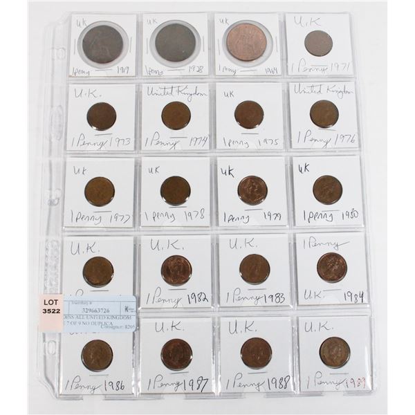 20 COINS ALL UNITED KINGDOM PAGE 7 OF 9 NO DUPLICA