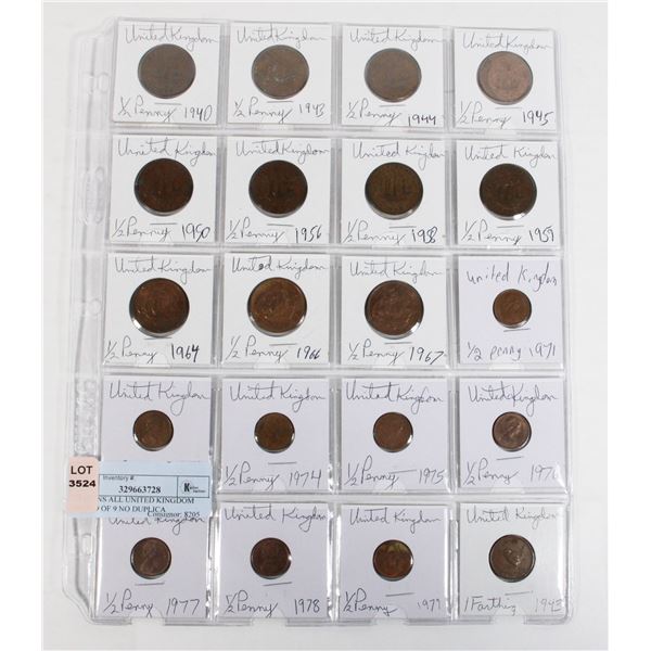20 COINS ALL UNITED KINGDOM PAGE 9 OF 9 NO DUPLICA