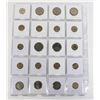 Image 2 : 20 COINS ALL SPAIN PAGE 1 OF 3 NO DUPLICATES SET #