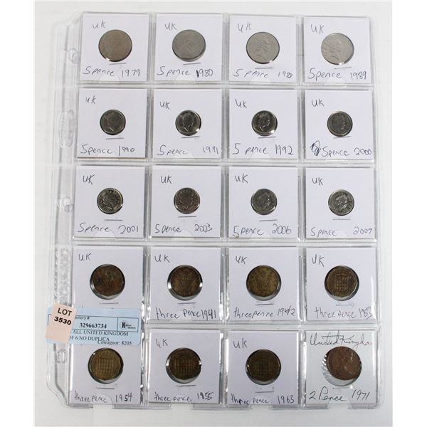 20 COINS ALL UNITED KINGDOM PAGE 3 OF 6 NO DUPLICA
