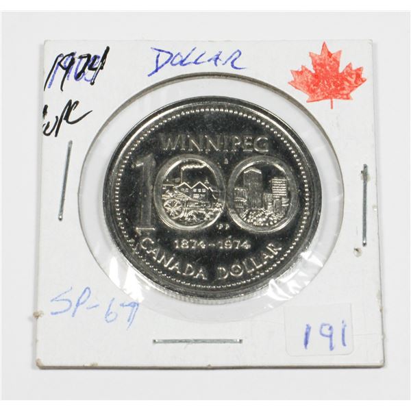 1974 100TH ANNIVERSARY DOLLAR WINNIPEG SPECIMEN