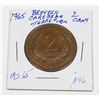 Image 1 : 1965 BRITISH CARIBBEAN TERRITORIES 2CENTS BEAUTIFUL