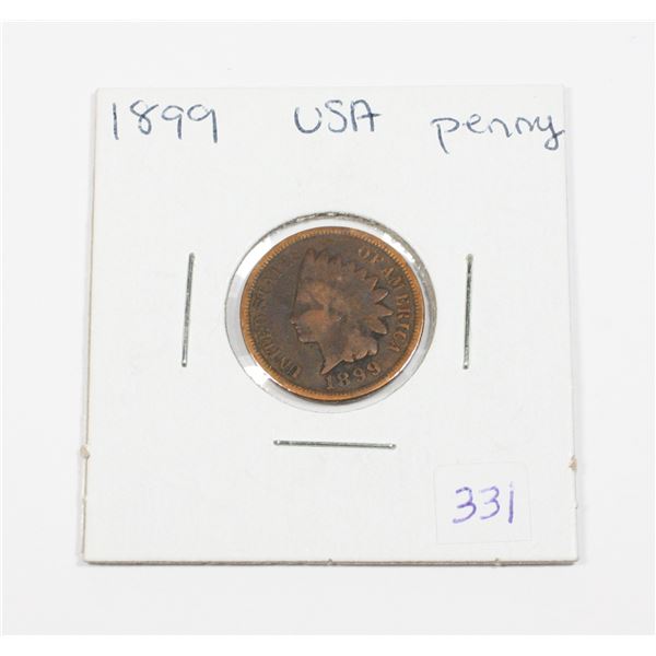 1899 U.S.A. . INDIAN HEAD PENNY GREAT DETAIL